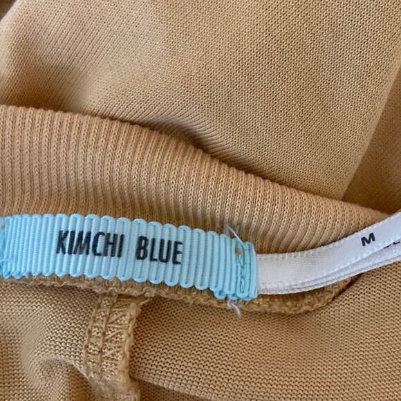 Urban Outfitters Kimchi Blue Yellow Sleeveless Cami Camisole Peplum Tank Top M - Picture 5 of 6